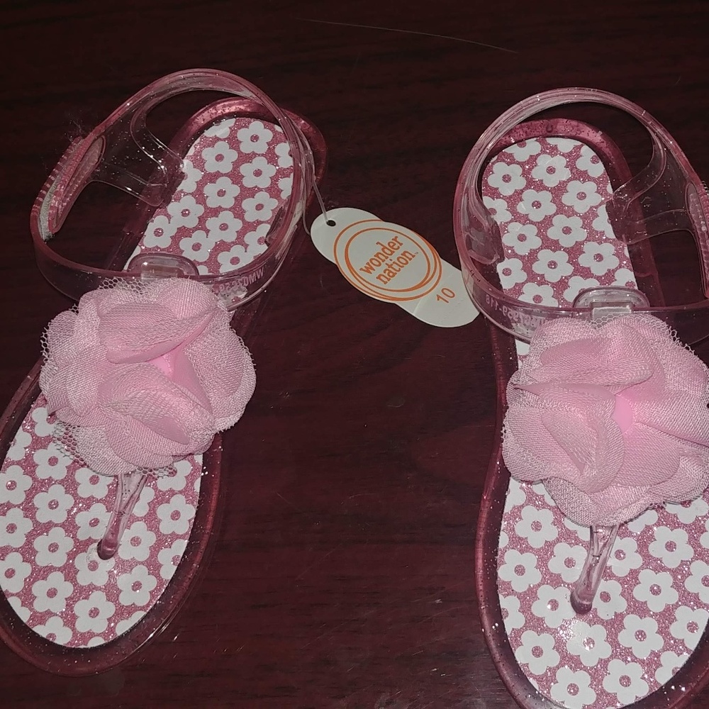 NWT Girls Pink Jelly Sandal